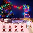 50Ft 1000 LED Cluster Lights for Christmas Tree Plug in Firecrackers String Light with Remote 8 Modes Timer Memory Waterproof Twinkle Fairy Decor for Xmas Tree Garland Window Decor(Colorful Light)