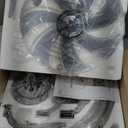 LEDIARY 20" Ceiling Fans with Lights and Remote, Modern Low Profile Ceiling Fan, 3 CCT, Stepless Dimmable, Fandelier Flush Mount Fan Light, 6 Speeds, DC Motor, App & Remote Control for Bedroom(Gray)