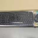 Logitech MK345 Wireless Keyboard and Mouse Combo with Palm Rest, 2.4 GHz USB Receiver, Compatible with PC, Laptop, Black