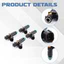 4pcs 06A906031CP Fuel Injector for 2011-2018 Jetta 2.0 2003-2015 Ibiza 1.2 1.4 1.6 2.0 Automotive Replacement Fuel Injectors