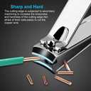 Yougai Nail Clippers Set - 18 Pcs Professional Manicure Pedicure Kit for Men Women, Stainless Steel Fingernail Toenail Clippers Cutters, Nail Care Grooming Tools with Leather Travel Case