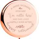 Retirement Gift for Woman, Retirement Gifts, Retirement Gifts for Women 2025 Coworker Leaving Gifts, Happy Retirement Gifts Comapact Mirror