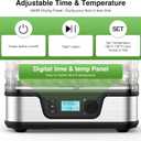 Electactic 5-Tray Food Dehydrator with 72H Timer, Adjustable Temperature