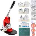 Button Maker Multiple Sizes - DIY Press 1.25 inch+2.25 inch+3 inch, Removable Badge Machine With 300 Parts Supplies, Circle Cutter and Cutting Mat