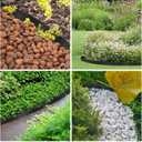 Garden Edging 60ft x 2 Inch Black Landscape Edging, 54 Spikes for Lawn 2 Inch Tall