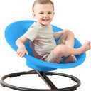 Spinning Chair for Autistic Kids, Sit and Spin Autism Toys for Age 3+, Sensory Swivel Chair Enhancing Motor Skills, Educational Indoor & Outdoor Toys (Bright Blue)