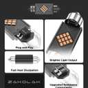 5 x 6pcs 578 211-2 212-2 LED Dome Light Bulbs, Extremely Bright 41mm 42mm 569 6411 1.61inch Led Interior Car Festoon Bulb, Upgraded 400LM Dome Map Door Lights LED Blub for Cars (Purple)