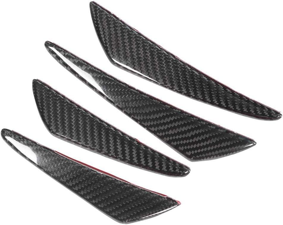 Bumper Canards, 4Pcs/Set Universal Carbon Fiber Bumper Lip Spoilers