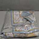 Blue Small Washable Area Rug for Entryway, 2x3 Boho Non-Slip Indoor Kitchen Rugs, Moroccan Floral Trellis Carpet Soft Low Pile Vintage Throw Mat for Bedroom Bathroom Front Door