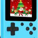 Retro Handheld Games Console, Built-in 400 Video Games,Portable Video Gaming Player with 3.0 Inch IPS Screen and Rechargeable Battery (Blue)