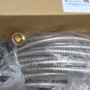 Garden Hose Metal 175FT, Stainless Steel Heavy Duty Water Hose With 10 Function Nozzle, No-Kink, Tough & Flexible, Sturdy and Lightweight, Rust Proof for Yard, Outdoor, RV