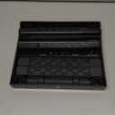 Locker Organizer Shelf Adjustable Width and Height, Stackable, Ideal Locker Shelf for School, Office, Gym Lockers, or Even Kitchen Cabinets & Under Sink Organization (Black)