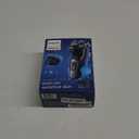 Philips Norelco Shaver 3900 Series, Wet and Dry Electric Shaver, P-Cap, Travel Pouch, Charging Stand, Storm Blue, Model S3341/92 (Silver New)