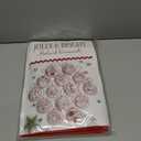 12 Pcs Christmas Embroidery Kit,Hand Embroidered Christmas Ornament Kit,Cross Stitch Kits - DIY Embroidery Kit for Adults Beginners with Easy Instructions(Green)