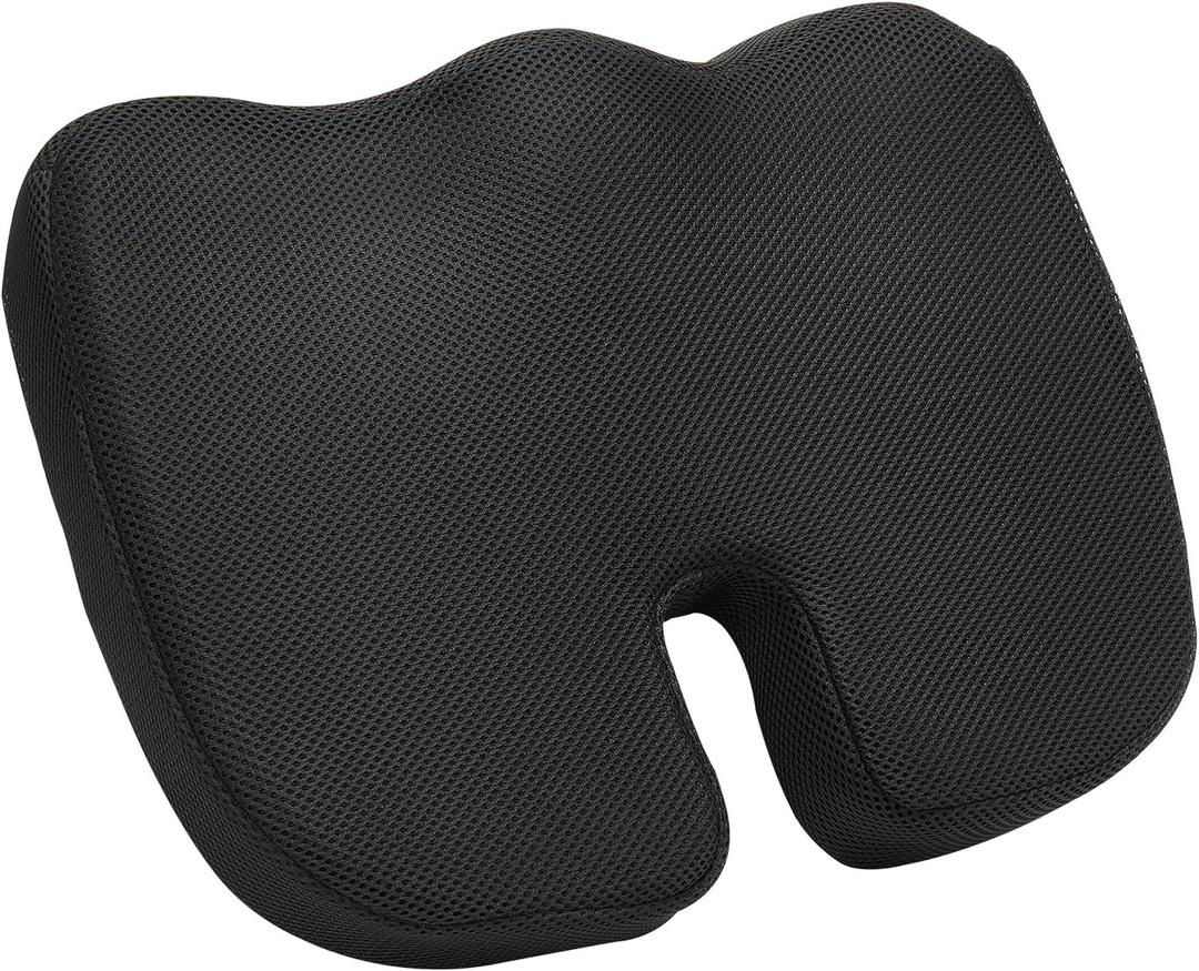 VEVOR Seat Cushion, Memory Foam Seat Chair Cushion for Pressure Relief, Soft & Breathable Wheelchair Seat Pad with Removable Cover for Travel, Office, Car, Airplane - Lightweight and Portable