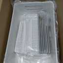 Bathroom Organizer with Dividers, 2Pcs 2 Tier Stackable Under Sink Organizers and Storage Cabinet Organizers for Bathroom Kitchen Pantry Organization and Storage, Medicine Cabinet Organizer (White)