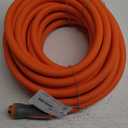 YAMATIC Heavy Duty Garden Hose 5/8 in x 50 ft with Swivel Fitting, Super Flexible Water Hose, All-weather, Lightweight, Burst 600 PSI (Orange)