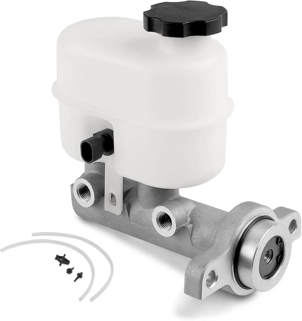 A-Premium Brake Master Cylinder with Reservoir and Sensor Compatible with Chevy, GMC and Cadillac Vehicles - Silverado 1500/Sierra/Tahoe/Yukon/Escalade 09-14 - Replace OE# 25827890