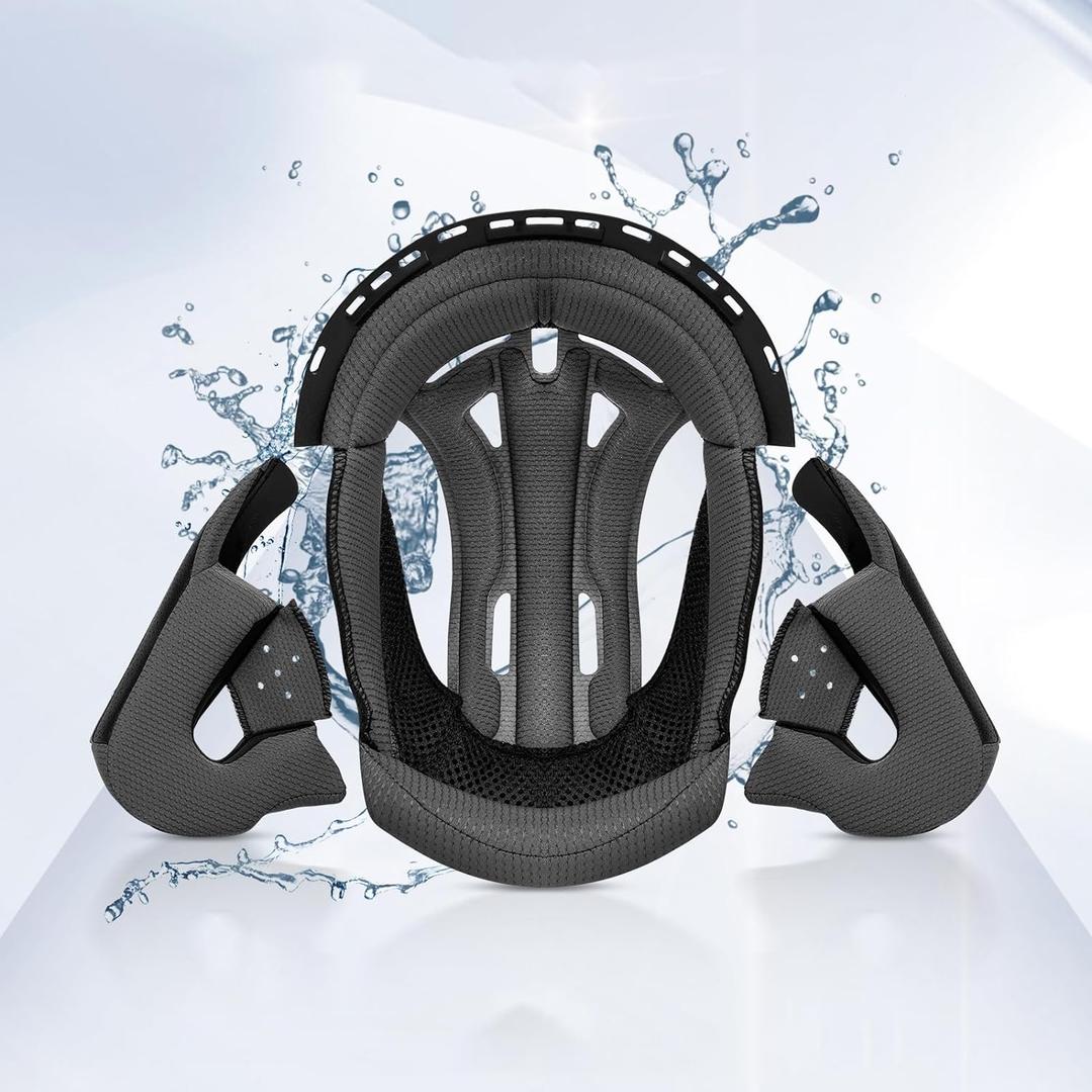 Motorcycle Helmet Liner Breathable Lining Washable Paddings for FreedConn New EPS BM2-S Motorcycle Helmet Only (Medium)