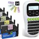 VolenGo H1100 Label Maker Machine with Tapes 12mm Laminated, Backlit Handheld Label Maker WaterproofLabels, QWERTY Keyboard & Multi Fonts, Portable Inkless Label Printer for Home Office Organization
