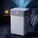 Uthfy 55 Pints/D Dehumidifier for Basement, 4000 Sq. Ft. Dehumidifiers with Drain Hose, 24-H Timer, Child Lock, Auto Defrost, Intelligent Humidity Control for Bathroom, Bedroom, Home