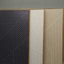 Large Neutral Abstract Wall Art Decor Framed Mid Century Modern Canvas Paintings Artwork for Living Room Bedroom Bathroom 36x24 Inch Set of 3