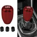 Car Gear Shift Knobs, Manual Gear Shift Knobs Replacement, Universal Car Accessories Interior Stick Shift Knob, Manual 5 Speed Universal Gear Stick Shift Knob for Car Truck SUV (Red)