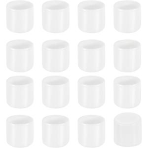 uxcell 36Pcs Chair Leg Caps, 19mm (3/4 Inch) Non-Marking PVC Chair Leg Tips Non-Slip Chair Leg Floor Protectors Round Table Covers End Caps for Furniture, White