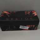 Sketoe Kitten Heels for Women Square Toe Sandals Flip Flop Heels Thong Sandals Comfortable Summer 2 Inch Heels Sandals (7.5, Black)