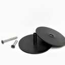 Door Knob Filler Plate | Dummy Deadbolt Lock Cover | No Show Screws | 2-5/8" Diameter | Adjustable Filler Plate | 1 Pack (Oil Rubbed Bronze)