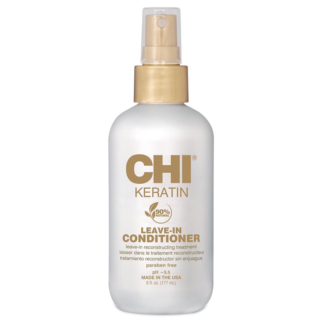 CHI Keratin Leave-in Conditioner, Hydrating Conditioner For Restoring Softness & Preventing Breakage, Great For Daily Use, Sulfate-free, 6 Oz (6 Fl Oz (Pack of 1))