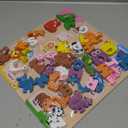 SYNARRY Wooden Alphabet Puzzle, 52 Pieces ABC Puzzles for Kids Ages 3-5, Alphabet ABC Letter Blocks Puzzles for Toddlers 2-4, Animals Letter Matching Preschool Learning Toys, Easter Gifts for Kids