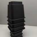 Lifemaster Furniture Riser Set - 8 Pieces Non-Slip Design Furniture Leg Riser fits with Bed, Chair, Table, Sofa, Desk, and Couches - Black (3.5inch-8 PACK)