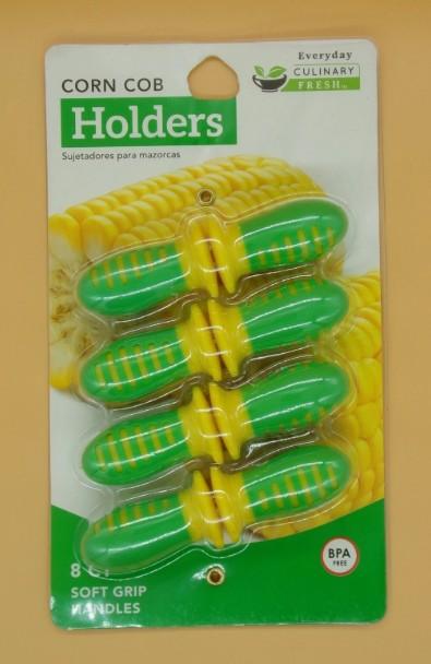 Everyday Culinary Fresh 1 Jumbo Corn Cob Holders - Stainless Steel Prongs