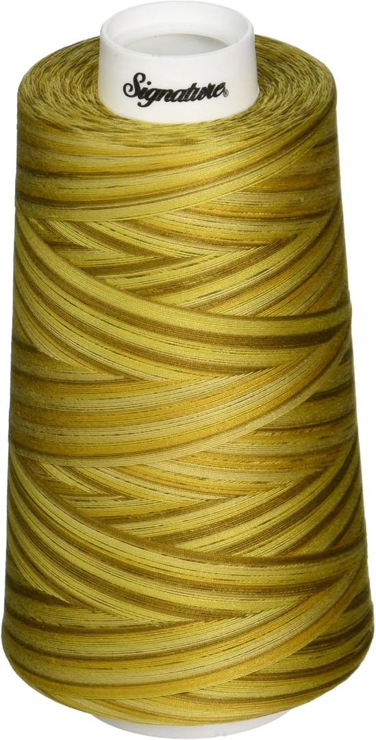 Signature Thread Machine Quilting Thread, 40wt/3000 yd, Variegated Antique Gold