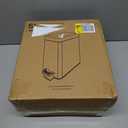 Home Zone Living 1.3 Gallon Small Bathroom Trash Can with Lid and Step Pedal, Stainless Steel Wastebasket with Slim Design for Home and Office, Silver, 5 Liters