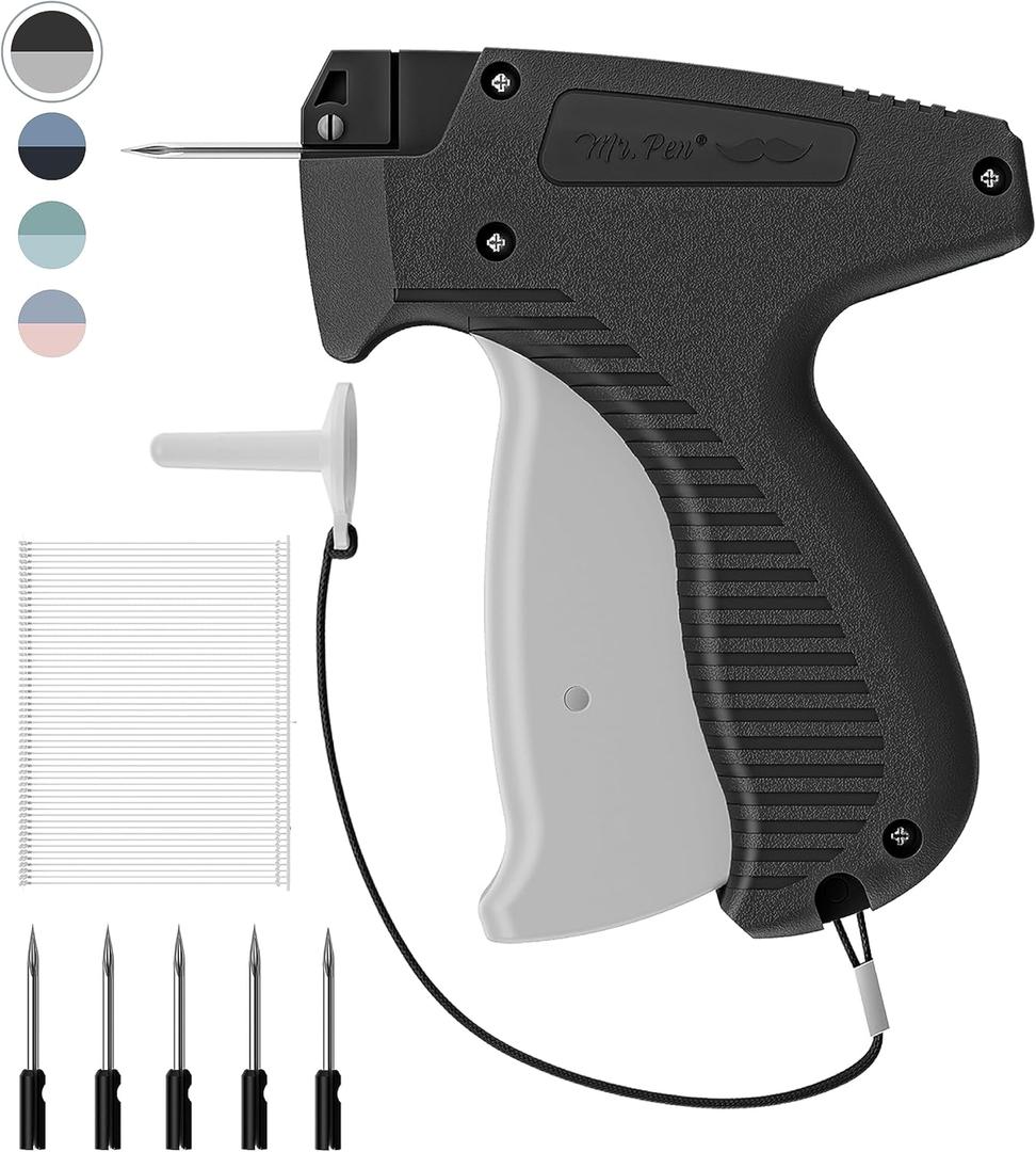 Mr. Pen- Tagging Gun, 5 Needles & 1008 Pcs Barbs Fasteners, Black, Price Tag Gun, Tagging Gun for Clothing, Tag Attacher Guns, Retail Tagging Gun, Hang Tag Gun, Clothes Tagging Gun