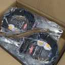 OXO Enhanced 8" Frying Pan Skillet,PFAS-Free Ceramic Nonstick,Durable Hard Anodized Cookware,Scratch Resistant,Stainless Steel Handle,Good Grips,Dishwasher Safe,Oven safe,Black,(Pack of 4)