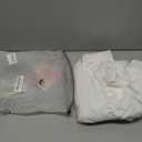 MONDAY MOOSE Ruffle Farmhouse Rustic Rectangle Natural Stonewashed Cotton Tablecloth for Kitchen, Dining Room, Restaurant (55x70 inch, White)