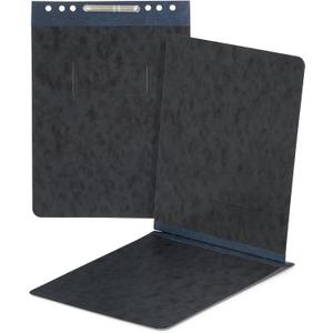25 Blue Summit Supplies Report Covers with Sliding Bar Fastener - Black Pressboard Report Covers, Letter Size, Durable 2'' Capacity Business Report Covers