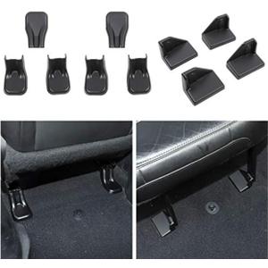 Voodonala for Jeep JL Front & Rear Seat Screw Protector Cover Trim for 2018-2024 Jeep Wrangler JL JLU Gladiator JT Interior Accessories, ABS Black 10pcs