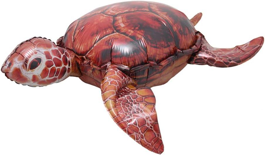 SELF-STANDING 4D GIANT DINOSAUR, WHALE, SPIDER, SCORPION PARTY FOIL HELIUM BALLOON, TYRANNOSAURUS, DRAGON BIRTHDAY PARTY DECORATIONS, PARTY SUPPLIES, BOYS' KIDS' CARTOON TOYS (4D SEA TURTLE).