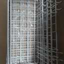 INCLY 4 Pack Pegboard Baskets Bins Set, 4 Size Square Style Metal White Wire Basket for Any Peg Board Organizing Tools, Pegboard Accessories for Workbench Garage Wall Storage Attachments