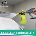 M MINGLE Pressure Washer Gun with Foam Cannon, 64 Fl Oz Car Wash Soap & 5 Power Washer Nozzle Tips, Car Wash Foam Gun for Car Washing, Patio Cleaning