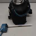 Half Gallon Insulated Water Bottle, 64 oz Triple Wall Stainless Steel Flask, Keeps Drinks Cold for 48 Hrs Leak-Proof & BPA-Free Half Gallon Jug with Paracord Handle, Straw & Spout Lids(Indigo Black)