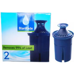 Elite Water Filter(Lasts 6 Months) Replacements for Brita Pitcher Water Filter and Dispensers and More,Efficient Long-Life,Reduce Chlorine (Taste and Odor) and Lead,BPA FREE - 2 Pack(Blue)