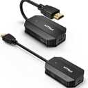 EPISTOLARY Wireless HDMI Transmitter and Receiver, HDMI Extender 165FT Long Range,Plug and Play, Support 2.4/5GHz for Streaming Video/Audio to TV/Monitor/Projector from PC/Camera/Laptop(Black)