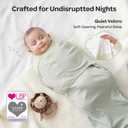 Momcozy Swaddles for Newborns, Quiet Fastener Swaddle Suitable for Infant 0-3 Months, New-Parent-Friendly Sleep Sack, Reduce Startle Reflex, Newborn Boys Girls Registry Essentials, 2-Pack, Serenity