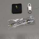 AIRUIFU Clock Mechanism Replacement, Quartz Clock Movement Mechanism Replacement Battery Operated DIY Repair Parts Replacement Shaft Lengths 22mm (55/64inch), thread length 5/8 inch