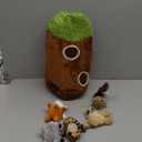 Hide and Seek Dog Puzzle Puppy Toys, Interactive Squeaky Plush, Stuffed Toys for Dogs (Sheep, Panda, Forest Animals) (Tree Hole Mix Large)